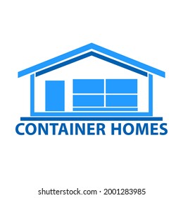diseño del logotipo del edificio azul. diseño para la construcción de viviendas. diseño de forma simple