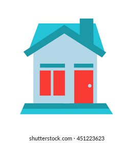 blue house icon