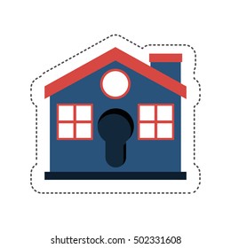 blue house icon