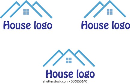 Blue house logo