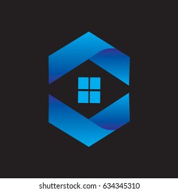 blue house logo