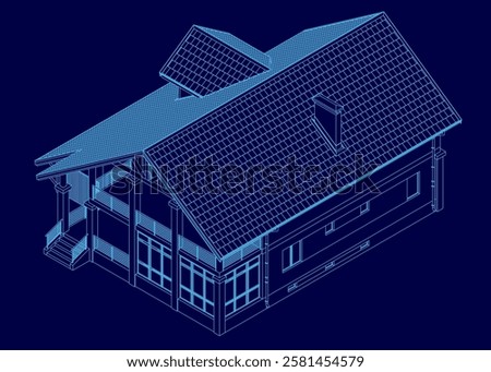 Similar – Image, Stock Photo Staircase roof brick house