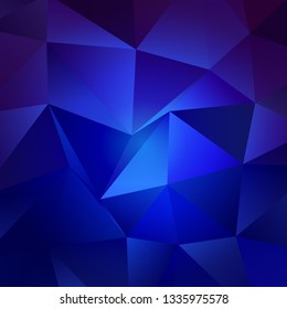 Blue Hues Trendy Low Poly Backdrop Design