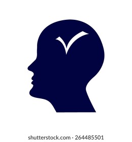 blue human profile picture