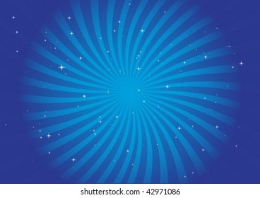 Blue hypno swirl
