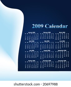 Blue ice calendar 2009
