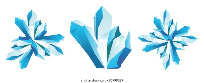 Blue Ice Crystal