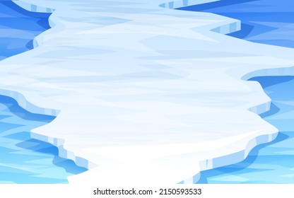 Blue Ice ground vector art background