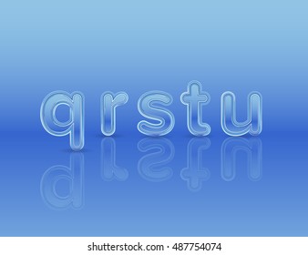 blue ice letter set