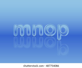 blue ice letter set