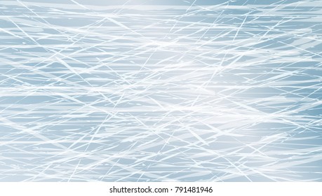 Blue Ice Texture. Winter Games Rink Top View. EPS10 Vector