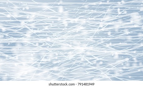 Blue Ice Texture. Winter Games Rink Top View. EPS10 Vector
