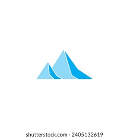  blue iceberg logo vector design