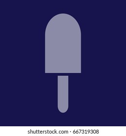 Blue ice-cream icon vector