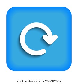 Blue icon with arrow circle