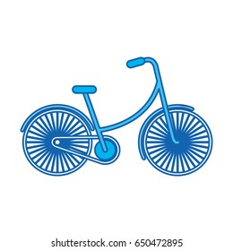 blue icon bicycle cartoon