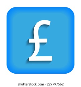 Blue icon with British pounds