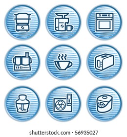 Blue icon with button 17