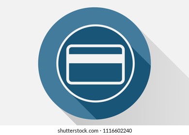 Blue icon with credit card.