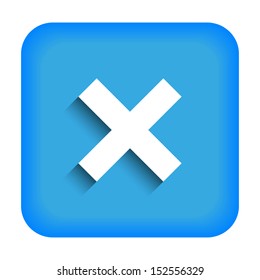Blue icon with a cross