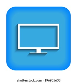 Blue icon with display