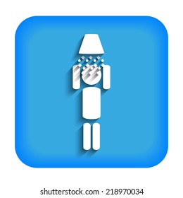 Blue icon with ice bucket challenge