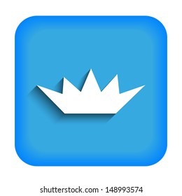 Blue icon with the image of the explosion