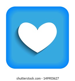 Blue icon with the image of the heart