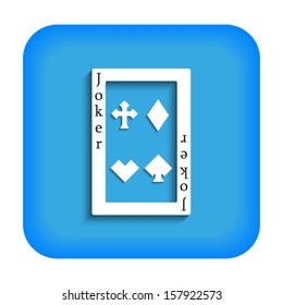 Blue icon with the image of the Joker cards