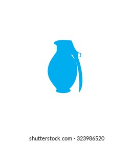 A Blue Icon Isolated on a White Background - Grenade