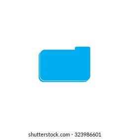 A Blue Icon Isolated on a White Background - File