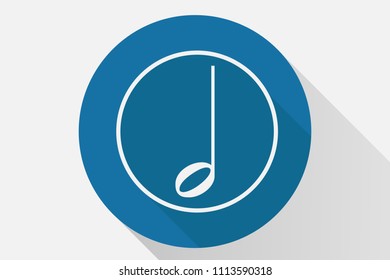 Blue icon of notes.