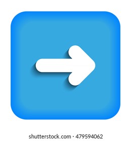 Blue icon right arrow button