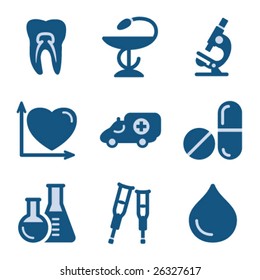 Blue icon set 12