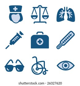 Blue icon set 13