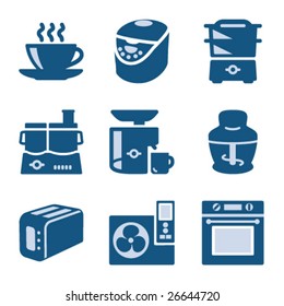 Blue icon set 17