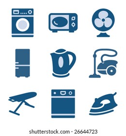 Blue icon set 18