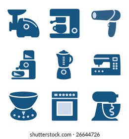 Blue icon set 19