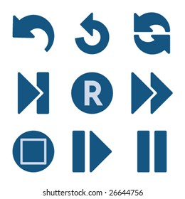 Blue icon set 29