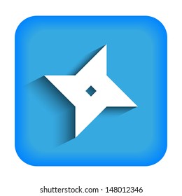 Blue icon with a shuriken