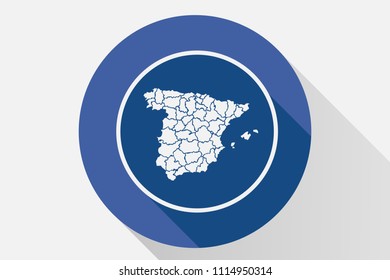 Blue icon of Spain.