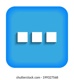 Blue icon with square dots