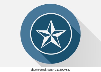 Blue icon of a star.