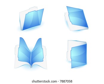 blue icon transparent file on white background