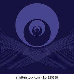 blue icon for web and forum. vector illustration. / blue icon