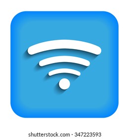 Blue icon with wifi