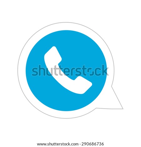 Blue icon with your phone