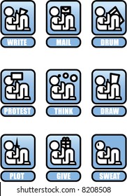 Blue icons - 2 of 3