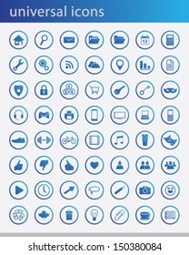 Blue icons