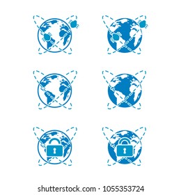 Blue Icons of Global ddddCybersecurity